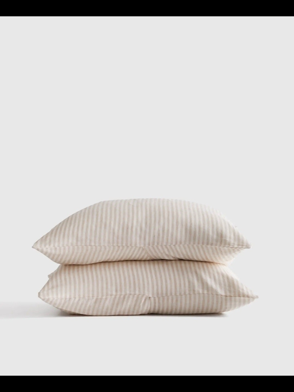 Quince European Linen Standard Sham Set Of 2 Like New